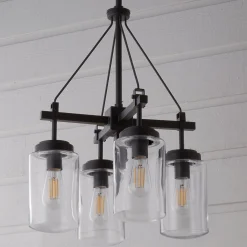 Industrial Oasis Outdoor Chandelier - 4 Light