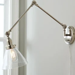 Industrial Triangle Shade Swing Arm