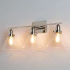 Industrial Triangle Shade Vanity Light - 3 Light