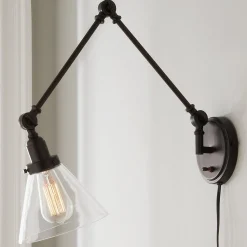 Industrial Triangle Shade Swing Arm
