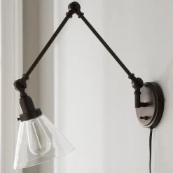 Industrial Triangle Shade Swing Arm