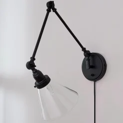 Industrial Triangle Shade Swing Arm