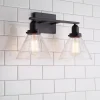 Industrial Triangle Shade Vanity Light - 2 Light
