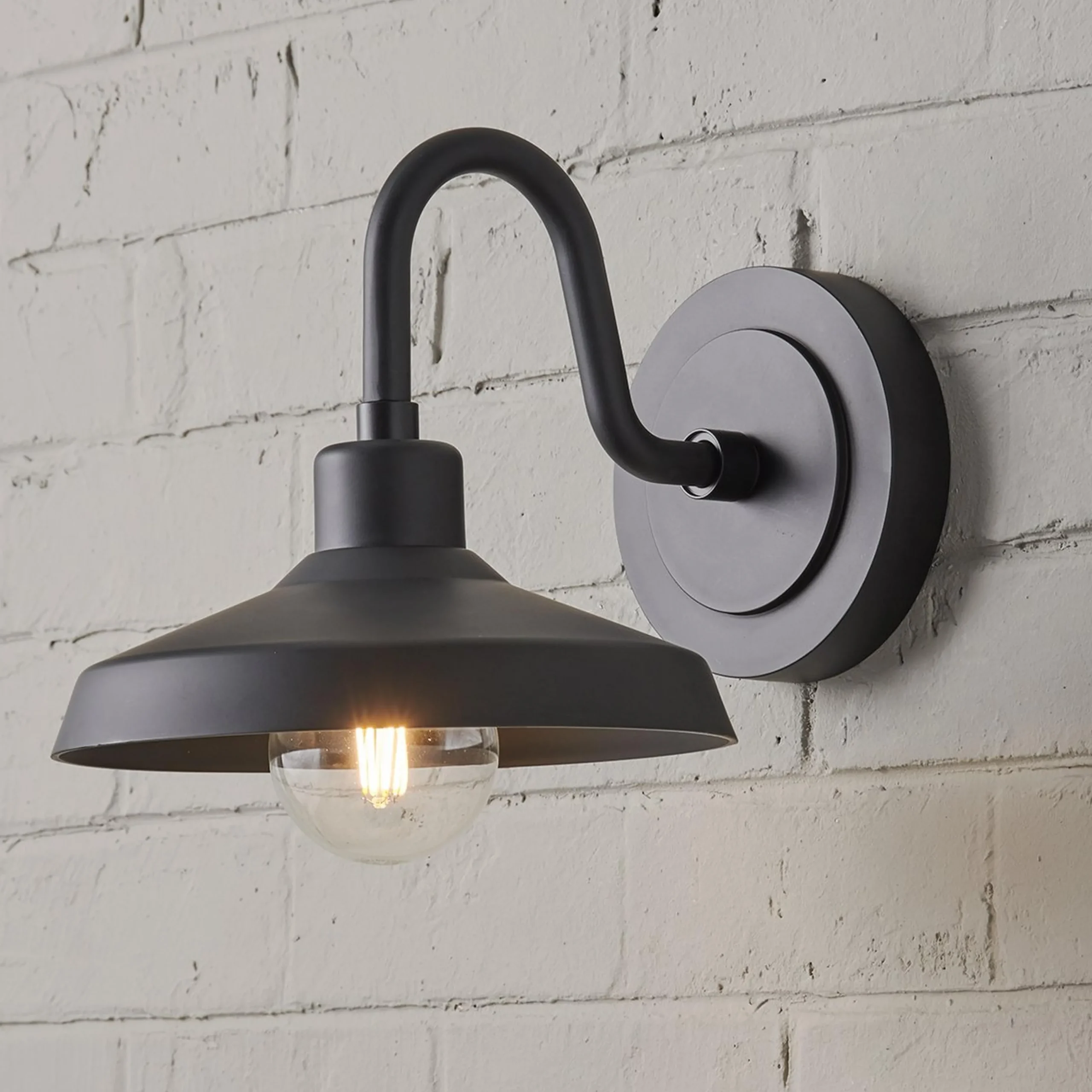 Industry Arced Outdoor Sconce - Small