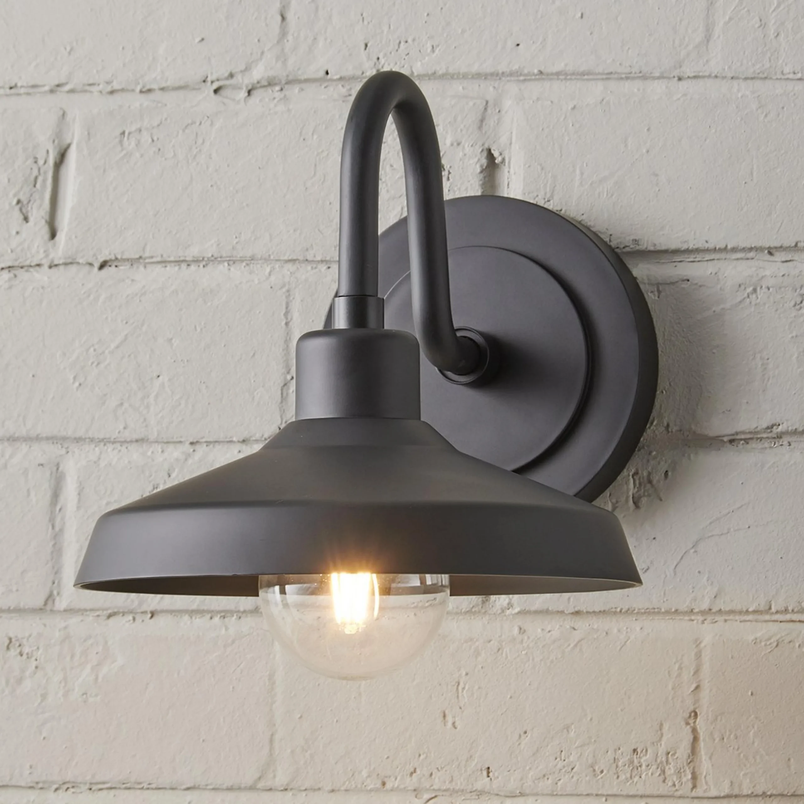 Industry Arced Outdoor Sconce - Small