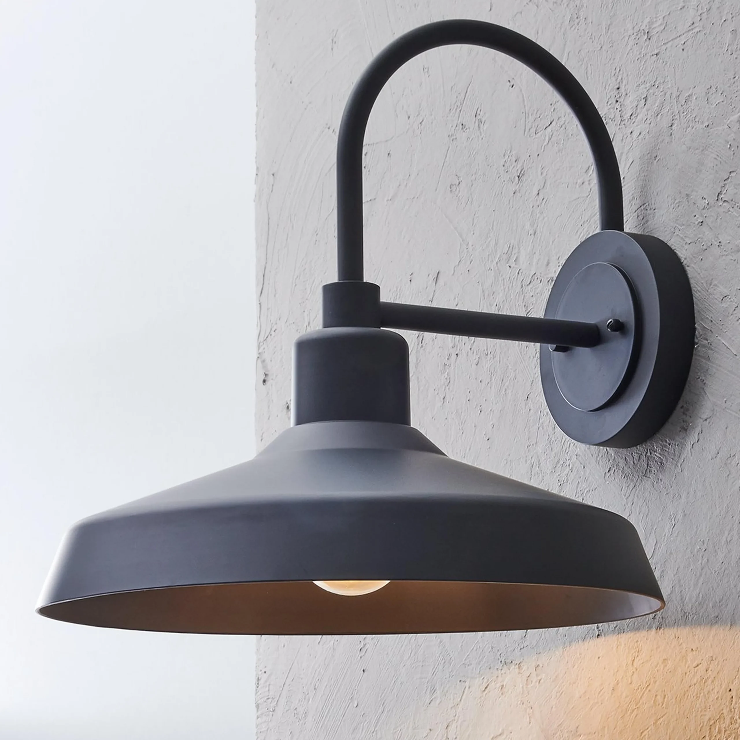 Industry Arced Outdoor Sconce - Medium