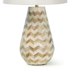 Inlaid Chevron Table Lamp