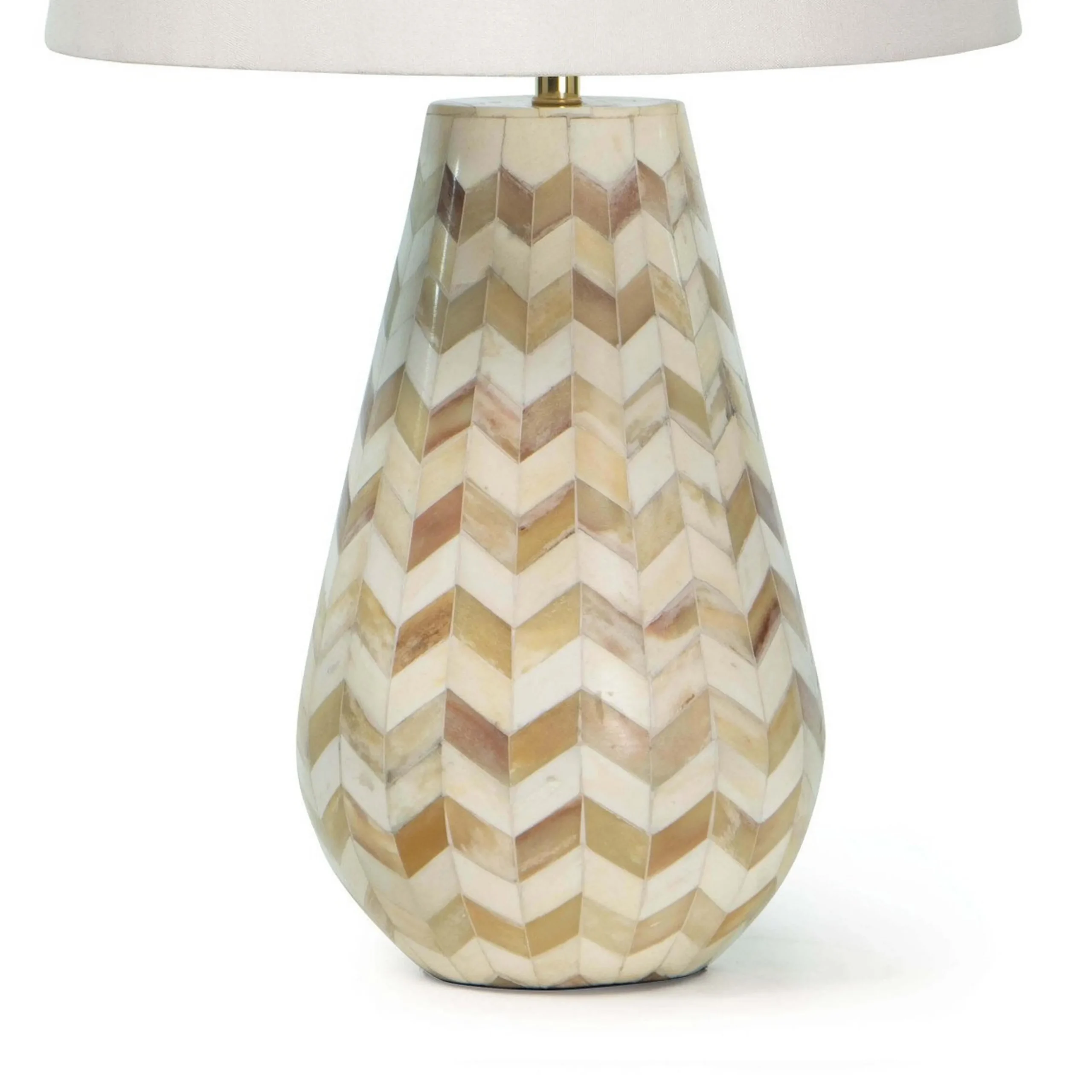 Inlaid Chevron Table Lamp