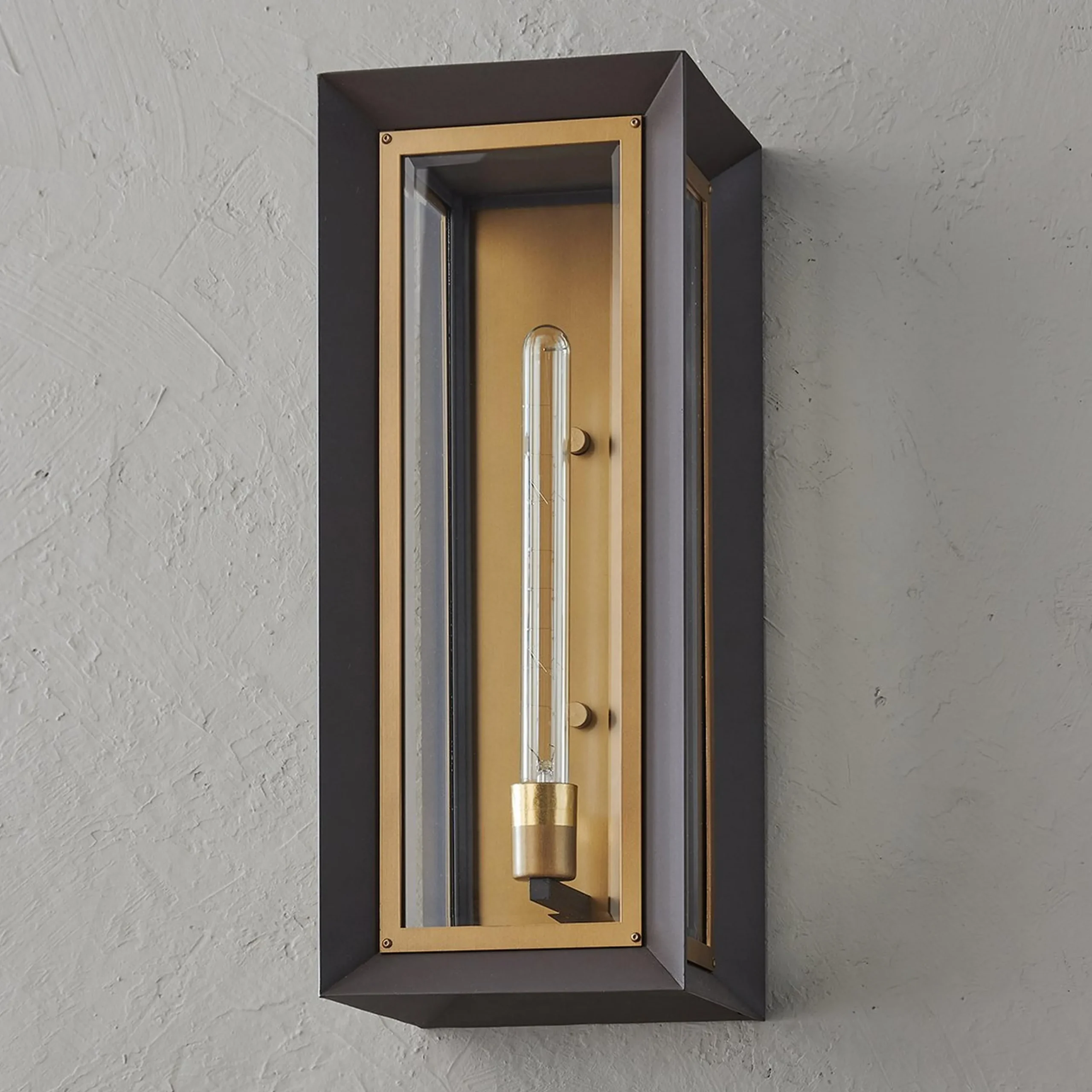 Inverted Rectangle Outdoor Sconce - Large