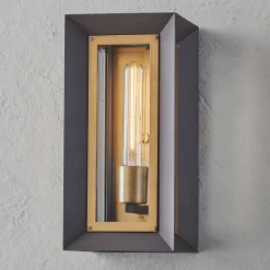 Inverted Rectangle Outdoor Sconce - Small