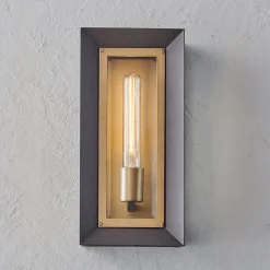 Inverted Rectangle Outdoor Sconce - Small