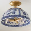 Jackie English Rose Semi-Flush Ceiling Light