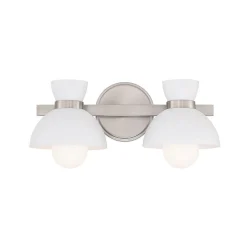 Janet Opaque Vanity Light - 2 Light