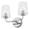 Jeida Clear Glass Vanity Light - 2 Light