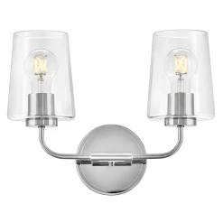 Jeida Clear Glass Vanity Light - 2 Light