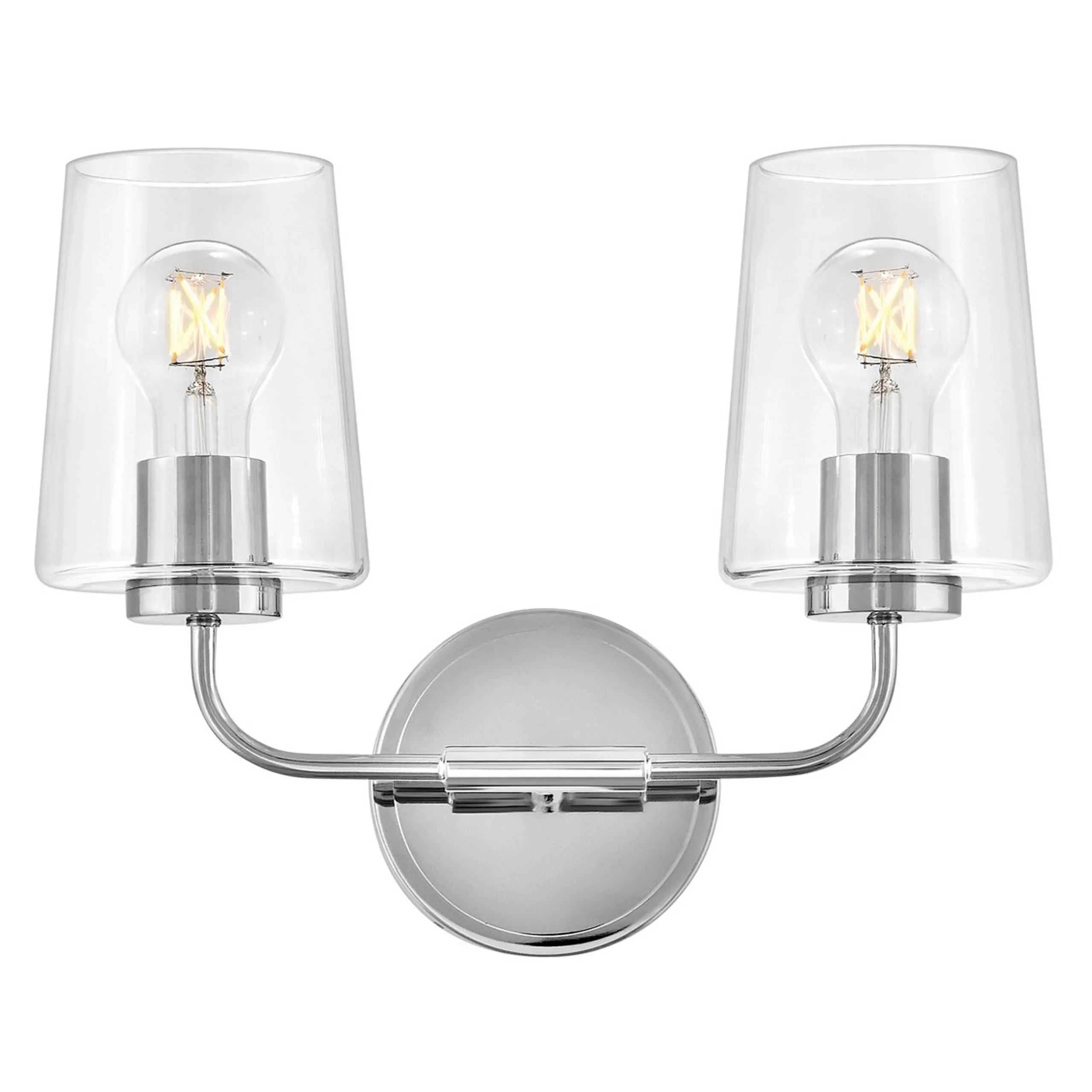 Jeida Clear Glass Vanity Light - 2 Light