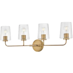 Jeida Clear Glass Vanity Light - 4 Light