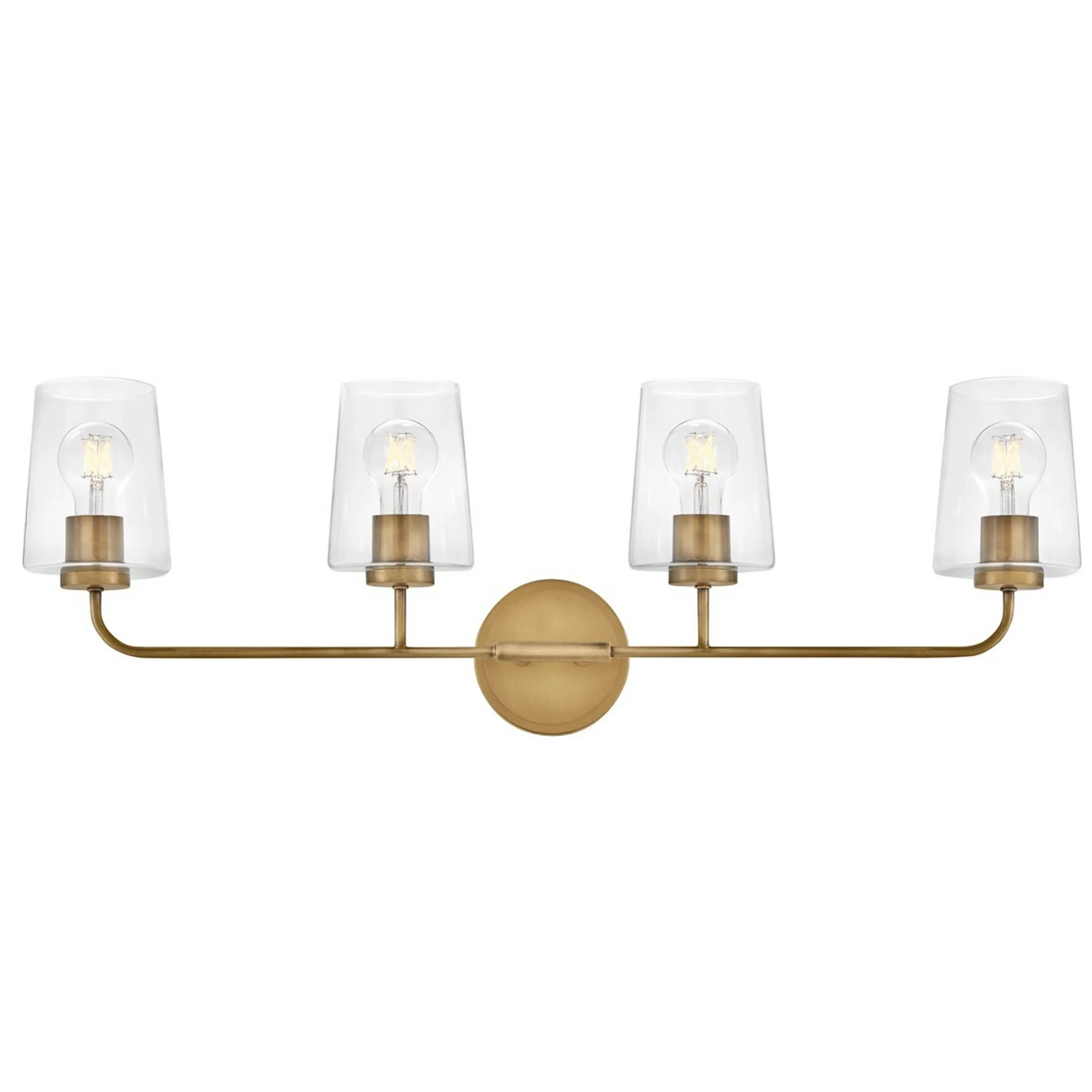 Jeida Clear Glass Vanity Light - 4 Light