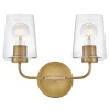 Jeida Clear Glass Vanity Light - 2 Light