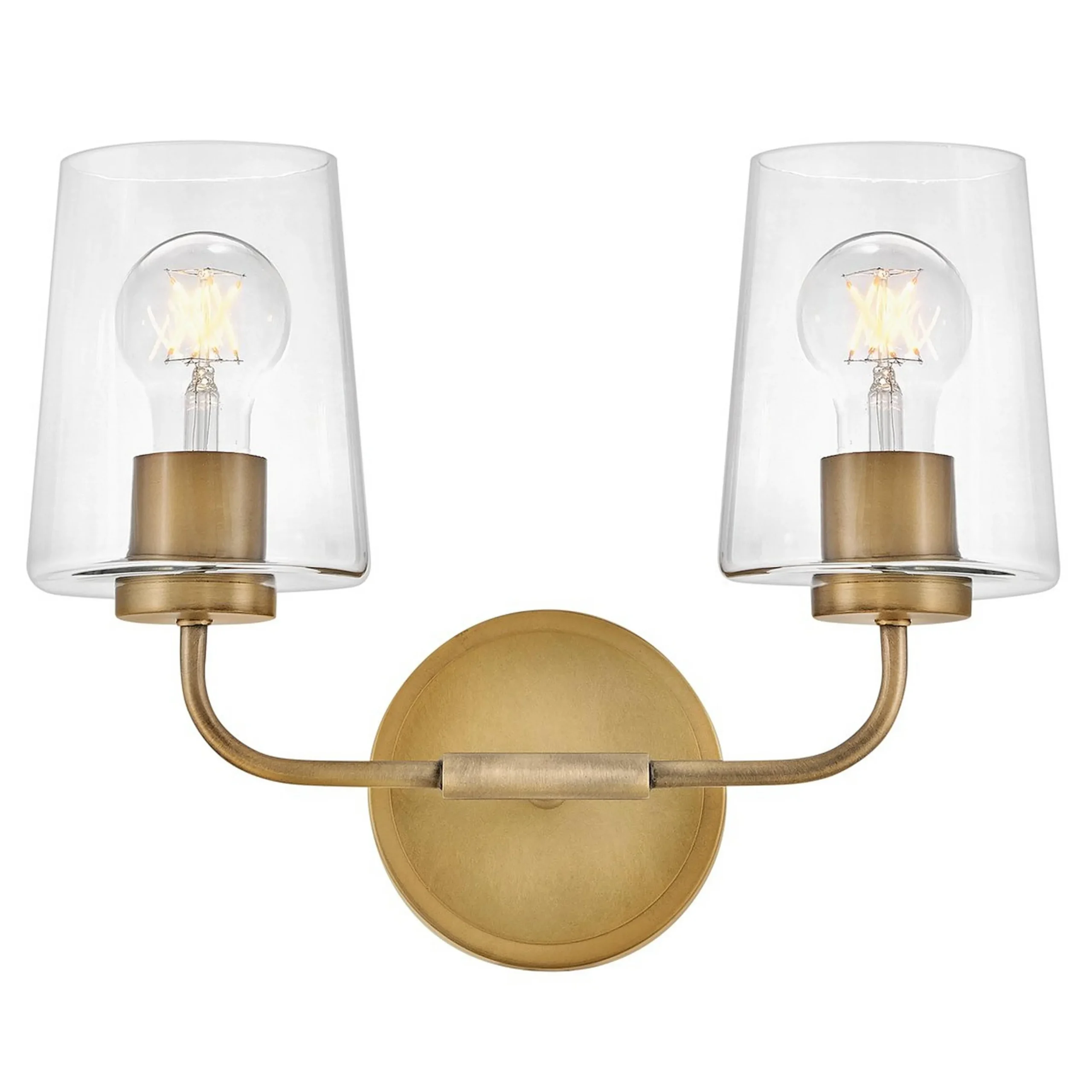 Jeida Clear Glass Vanity Light - 2 Light
