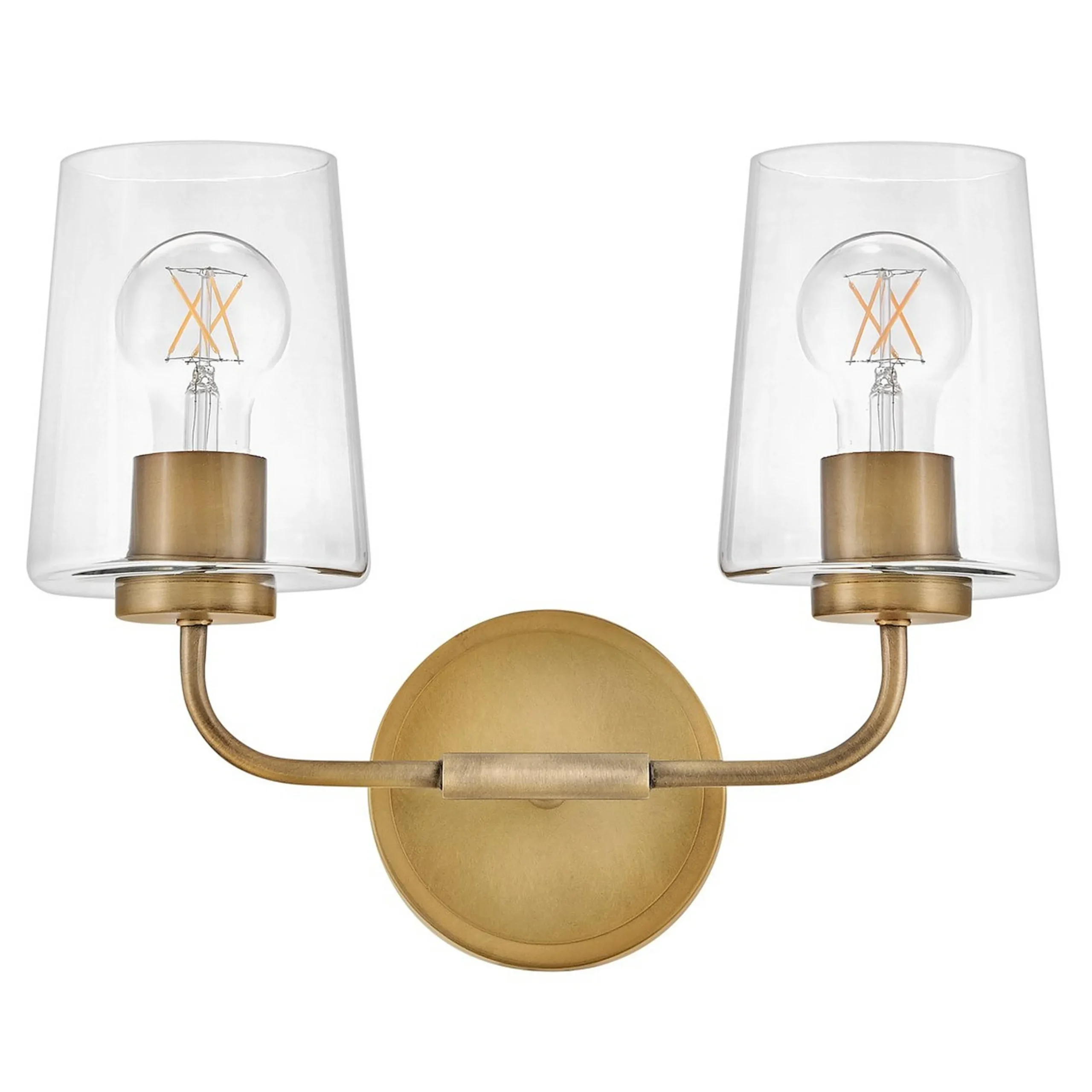 Jeida Clear Glass Vanity Light - 2 Light