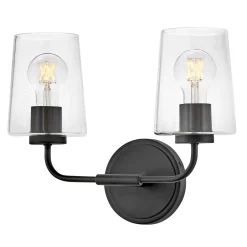 Jeida Clear Glass Vanity Light - 2 Light