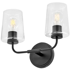 Jeida Clear Glass Vanity Light - 2 Light