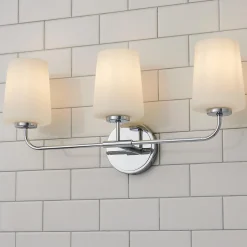 Jeida Opal Glass Vanity Light - 3 Light