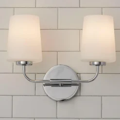 Jeida Opal Glass Vanity Light - 2 Light