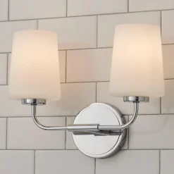Jeida Opal Glass Vanity Light - 2 Light