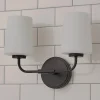 Jeida Opal Glass Vanity Light - 2 Light