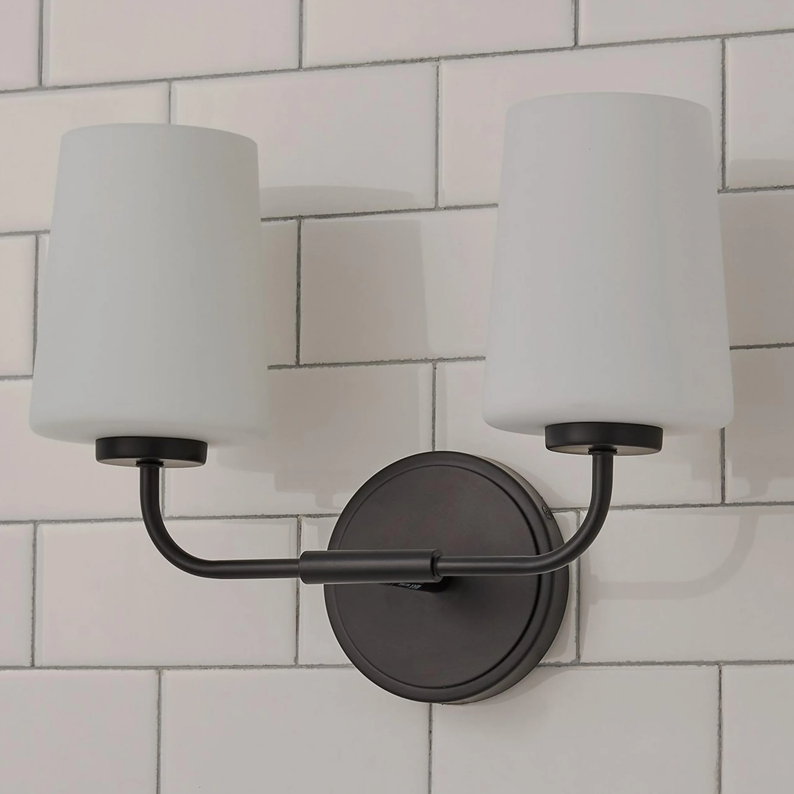 Jeida Opal Glass Vanity Light - 2 Light