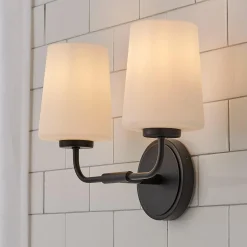 Jeida Opal Glass Vanity Light - 2 Light