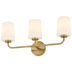 Jeida Rope Wrapped Vanity Light - 3 Light
