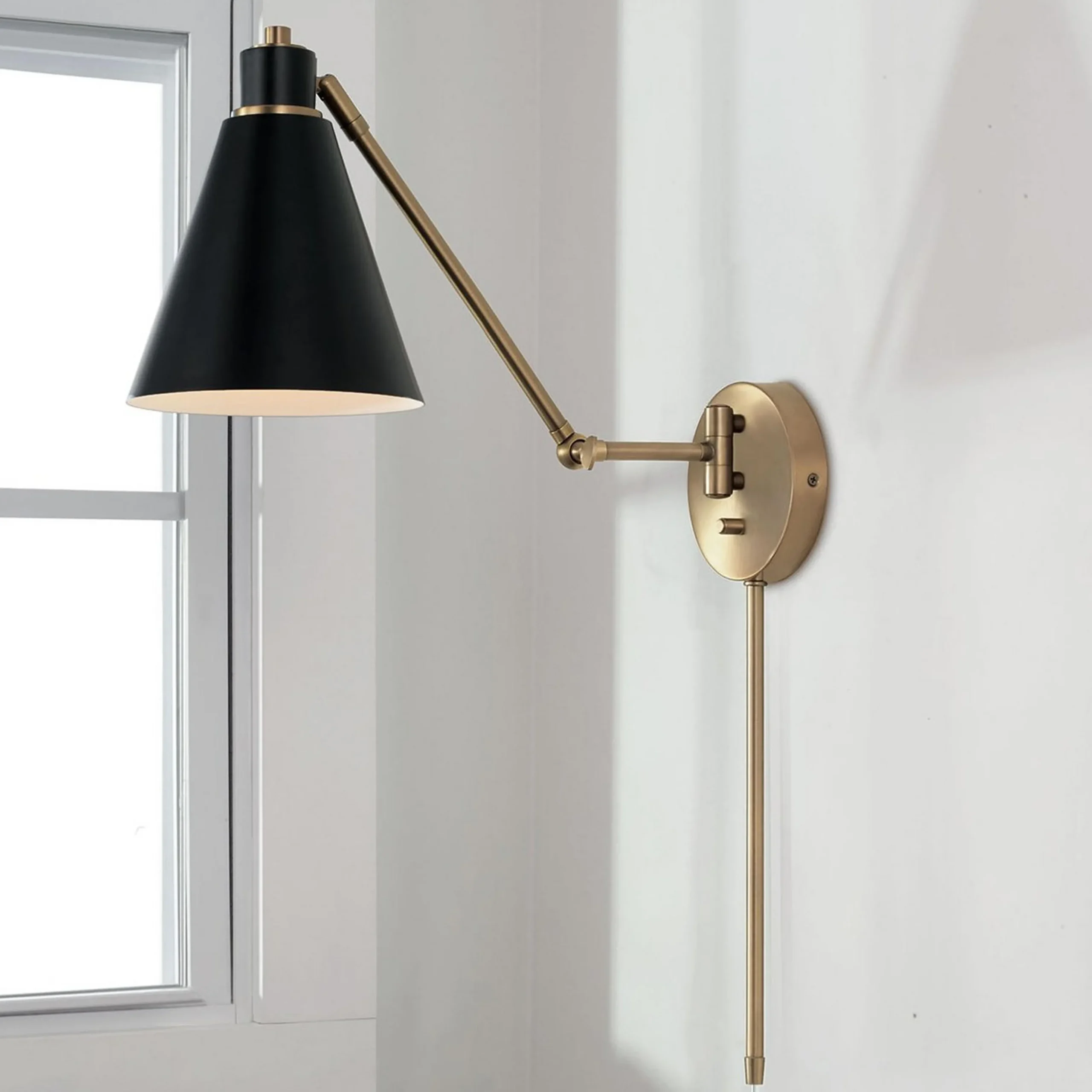 Jenovia Swing Arm Sconce
