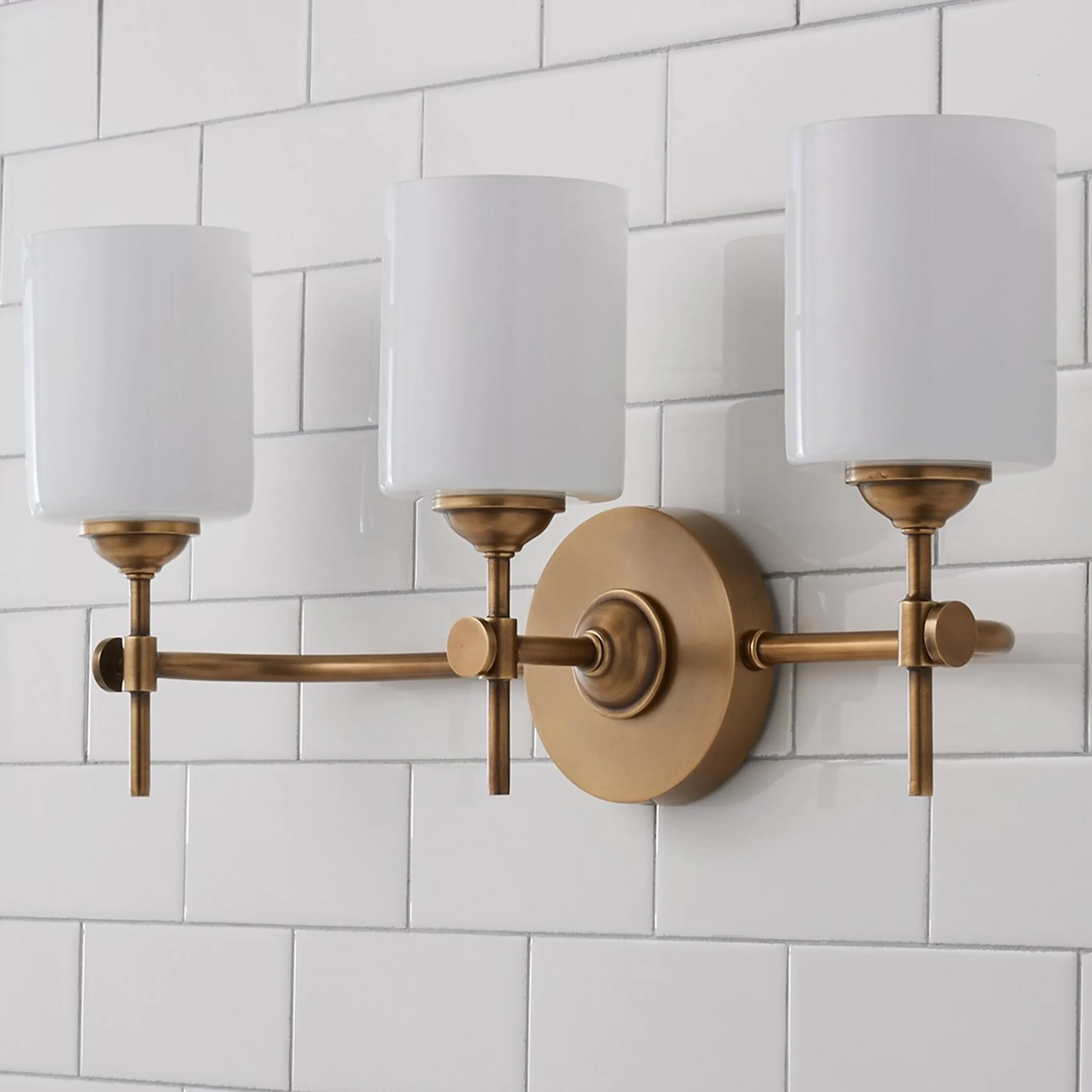 Jerdora Opal Glass Vanity Light - 3 Light