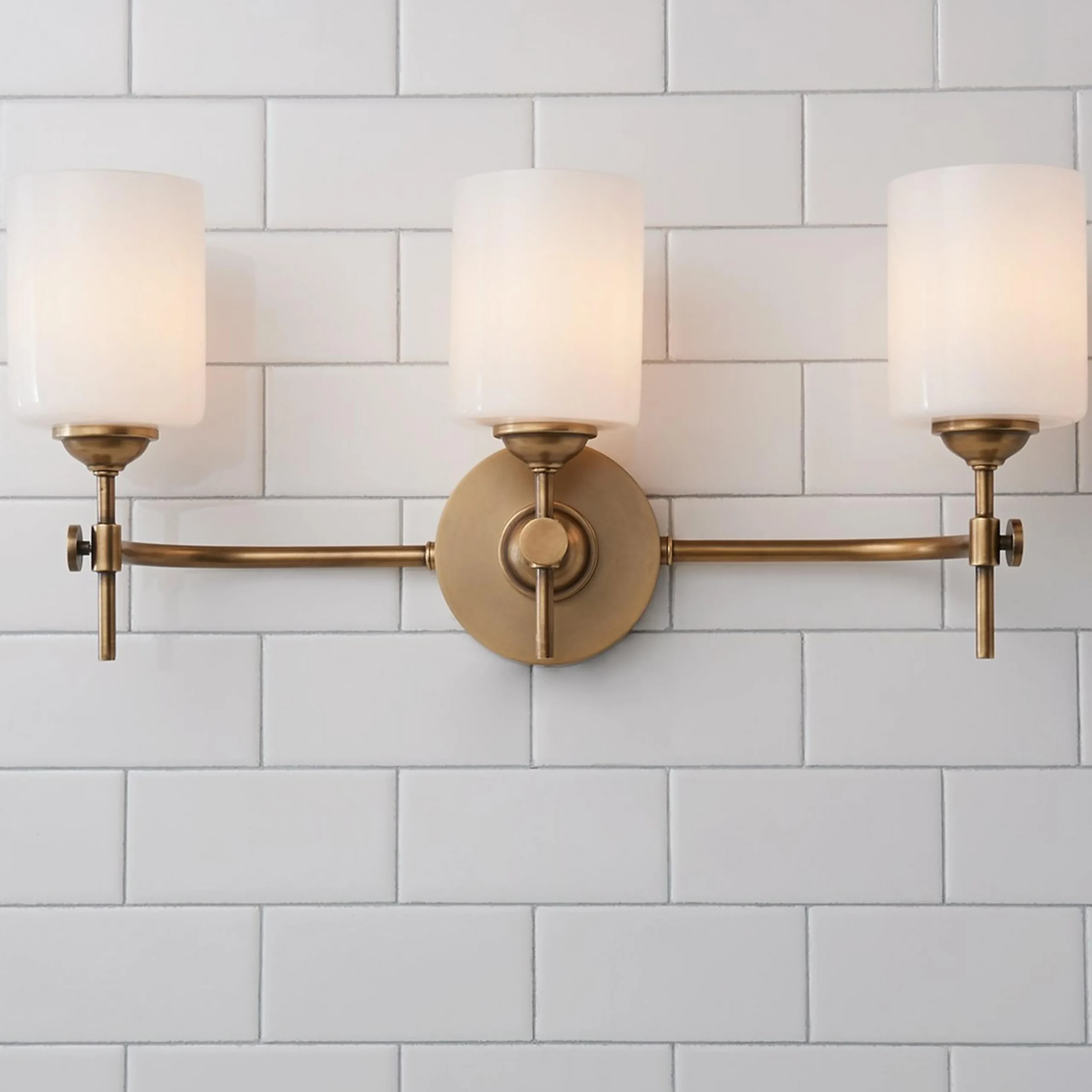 Jerdora Opal Glass Vanity Light - 3 Light