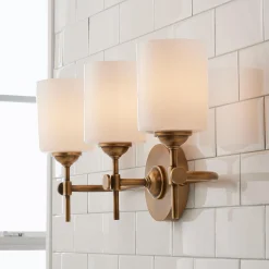 Jerdora Opal Glass Vanity Light - 3 Light