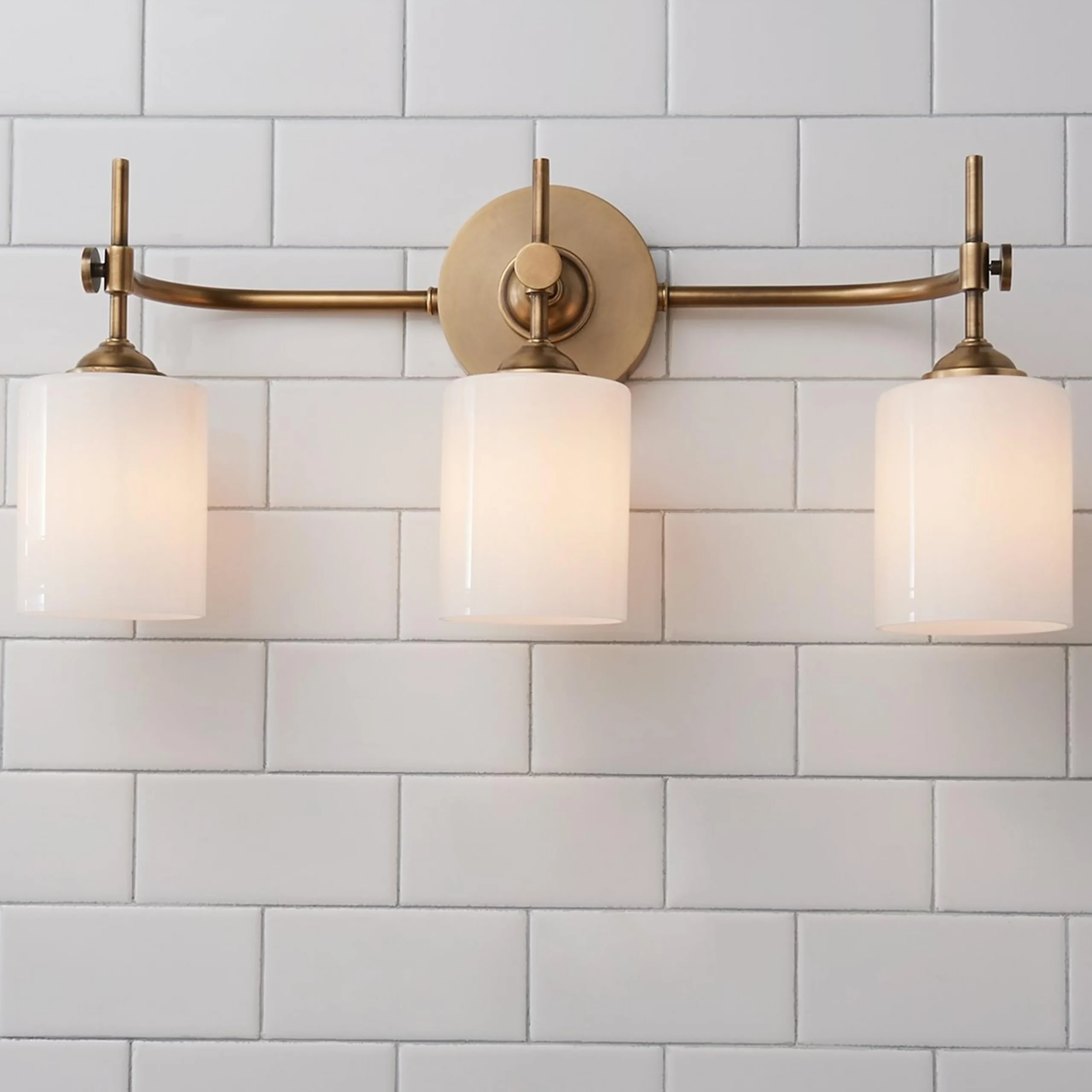 Jerdora Opal Glass Vanity Light - 3 Light