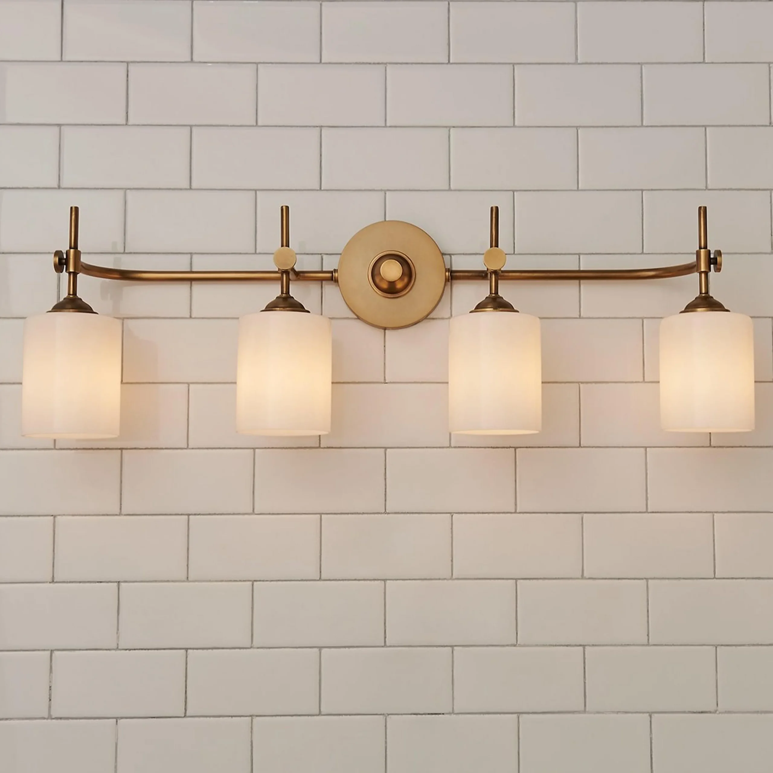 Jerdora Opal Glass Vanity Light - 4 Light