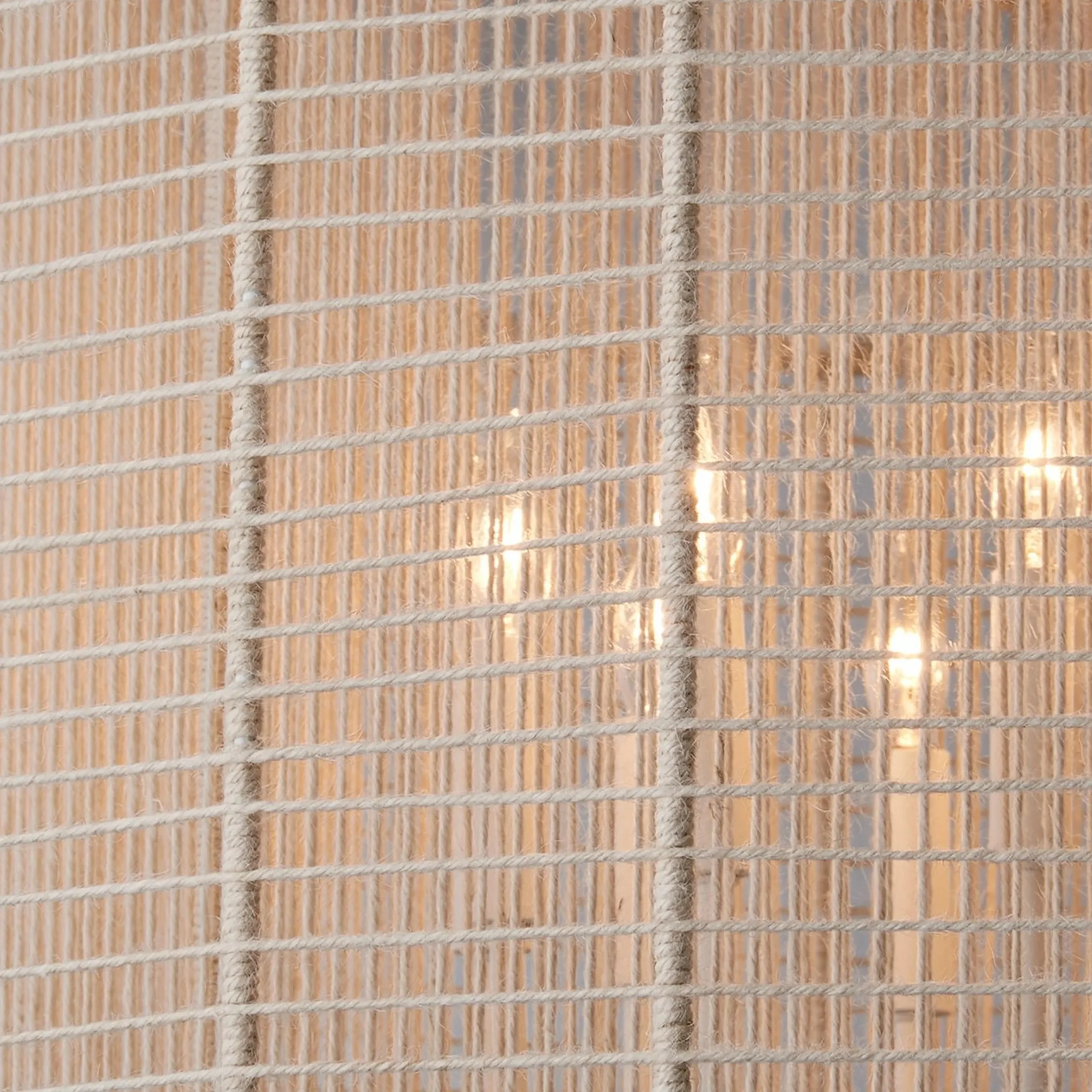 Jute Veil Chandelier - 12 Light