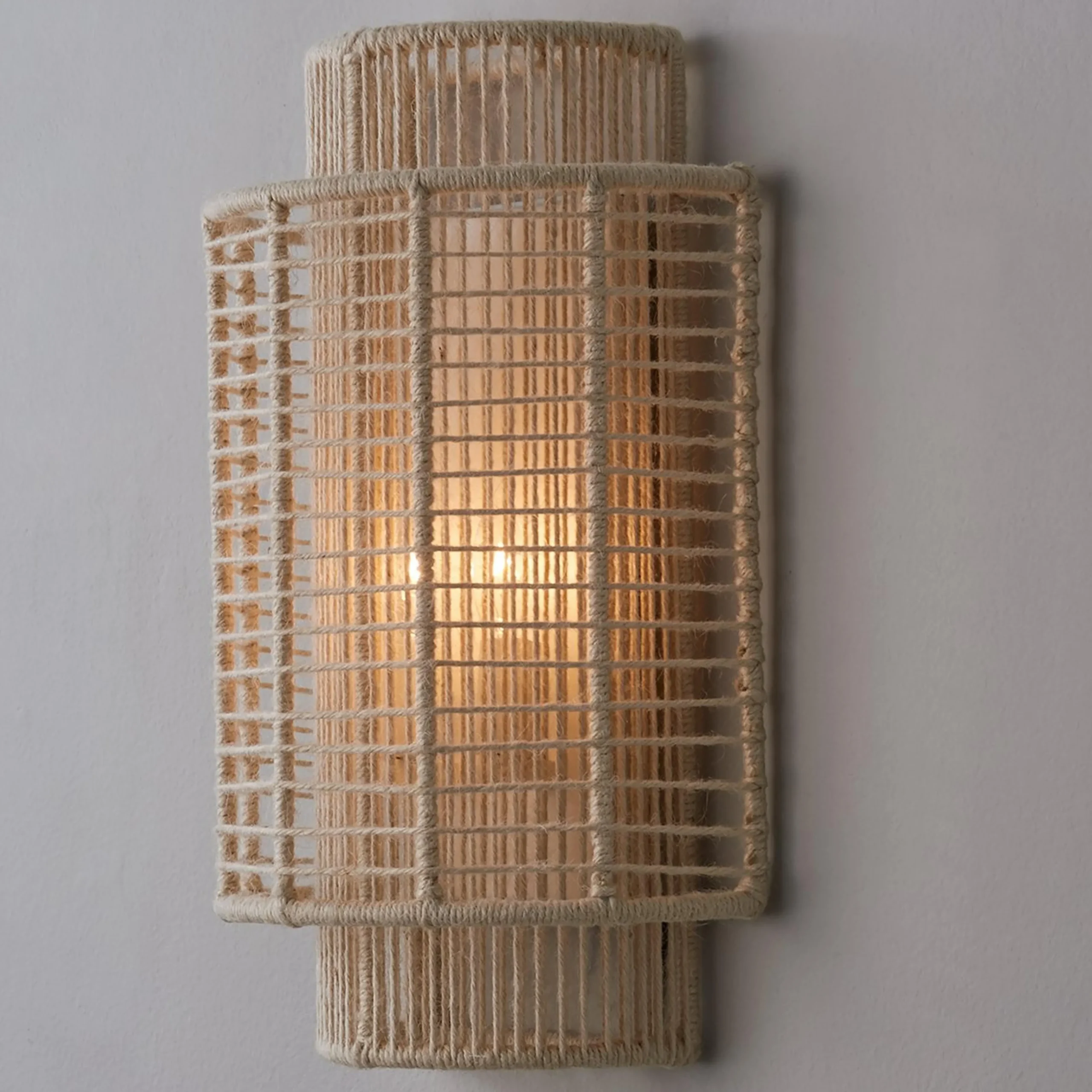 Jute Veil Sconce