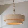 Kalini Double Drum Convertible Chandelier