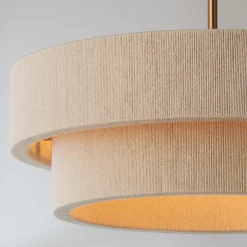 Kalini Double Drum Convertible Chandelier