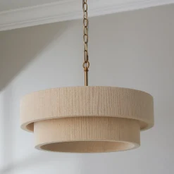 Kalini Double Drum Convertible Chandelier