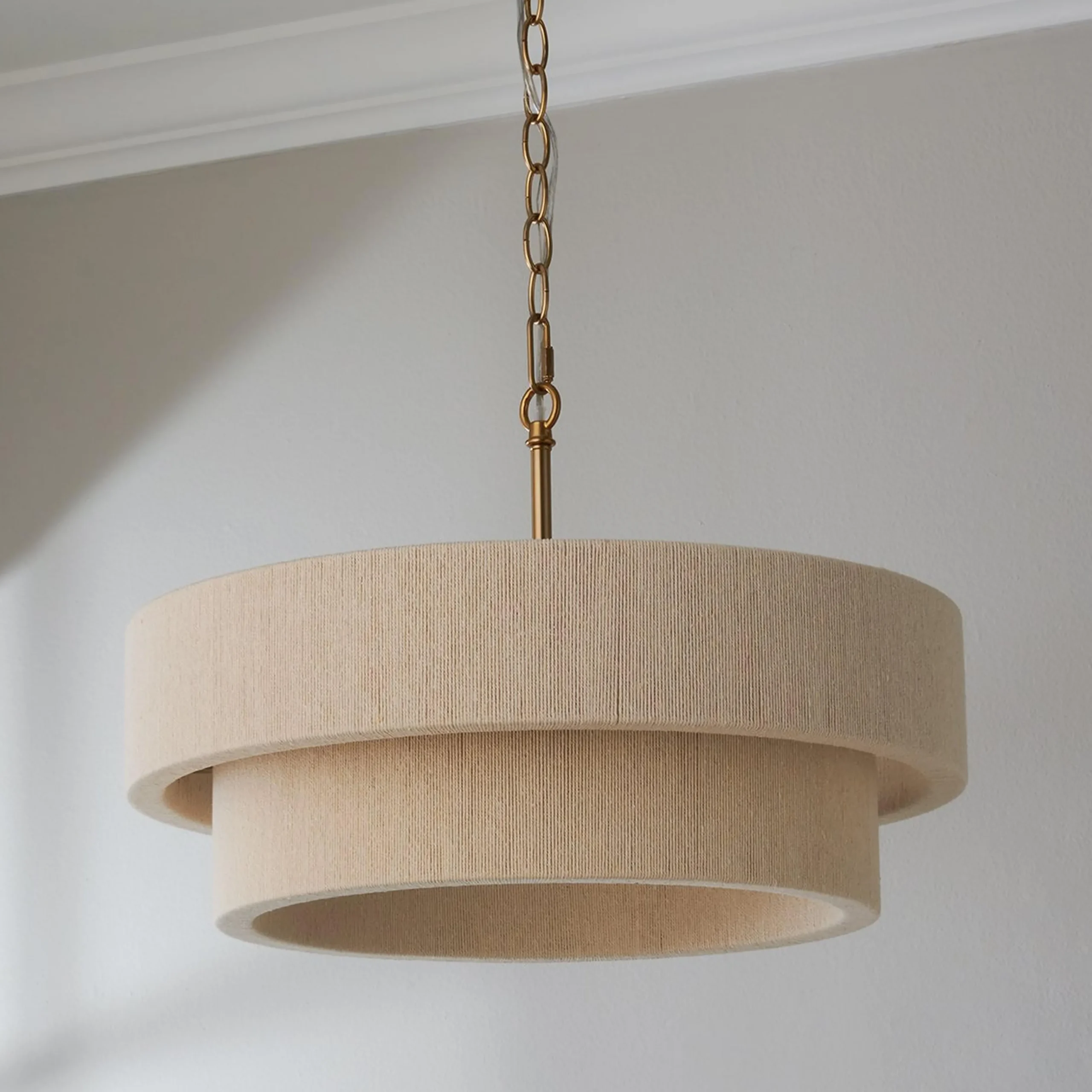Kalini Double Drum Convertible Chandelier
