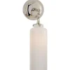 Kathleen Bath Sconce - White Glass
