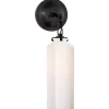 Kathleen Bath Sconce - White Glass