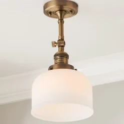 Kelsey Convertible Ceiling Light - Dome Frosted