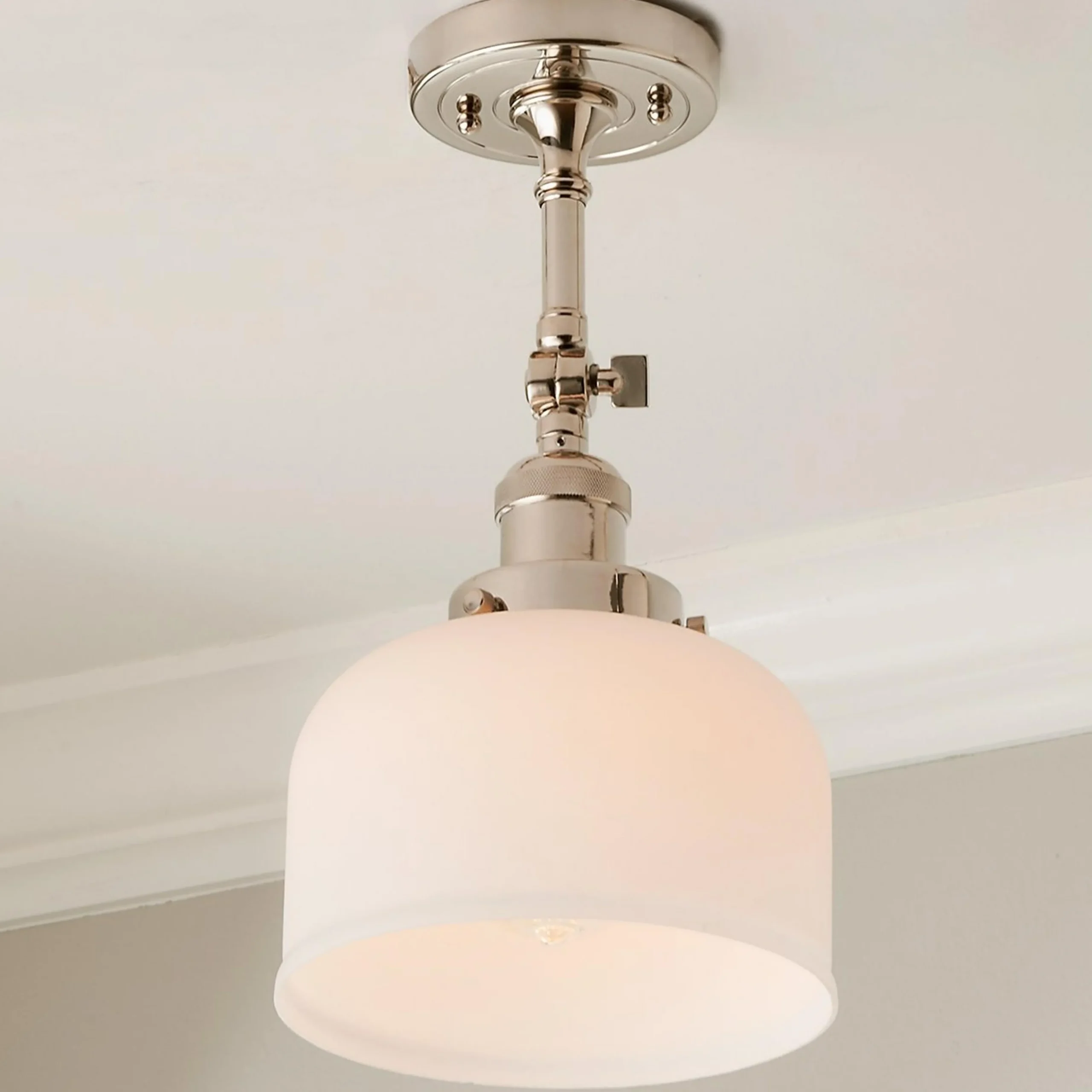 Kelsey Convertible Ceiling Light - Dome Frosted